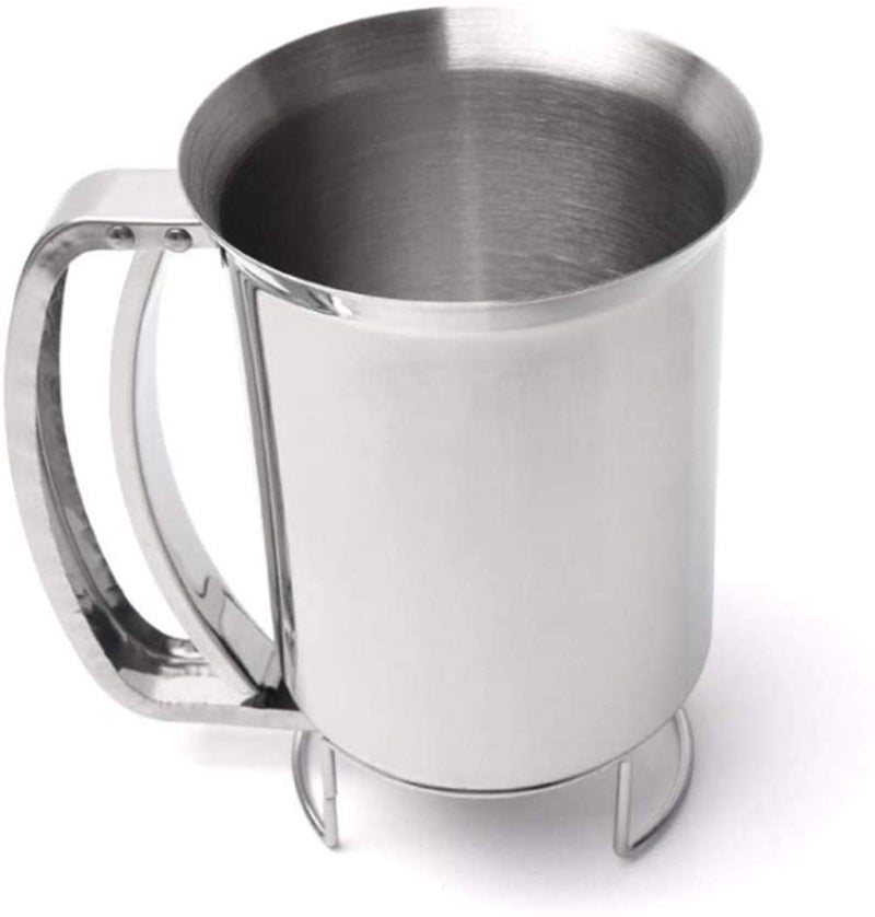 Cangfort Stainless-Steel Pancake Batter Dispenser Handheld Pancake Batter Dispenser - 900ML Professional Batter Funnel Kitchen Tool for Baking Cake Cupcakes Crepes Waffles Pancake - Image 3